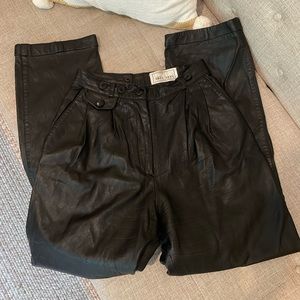 VINTAGE leather pants